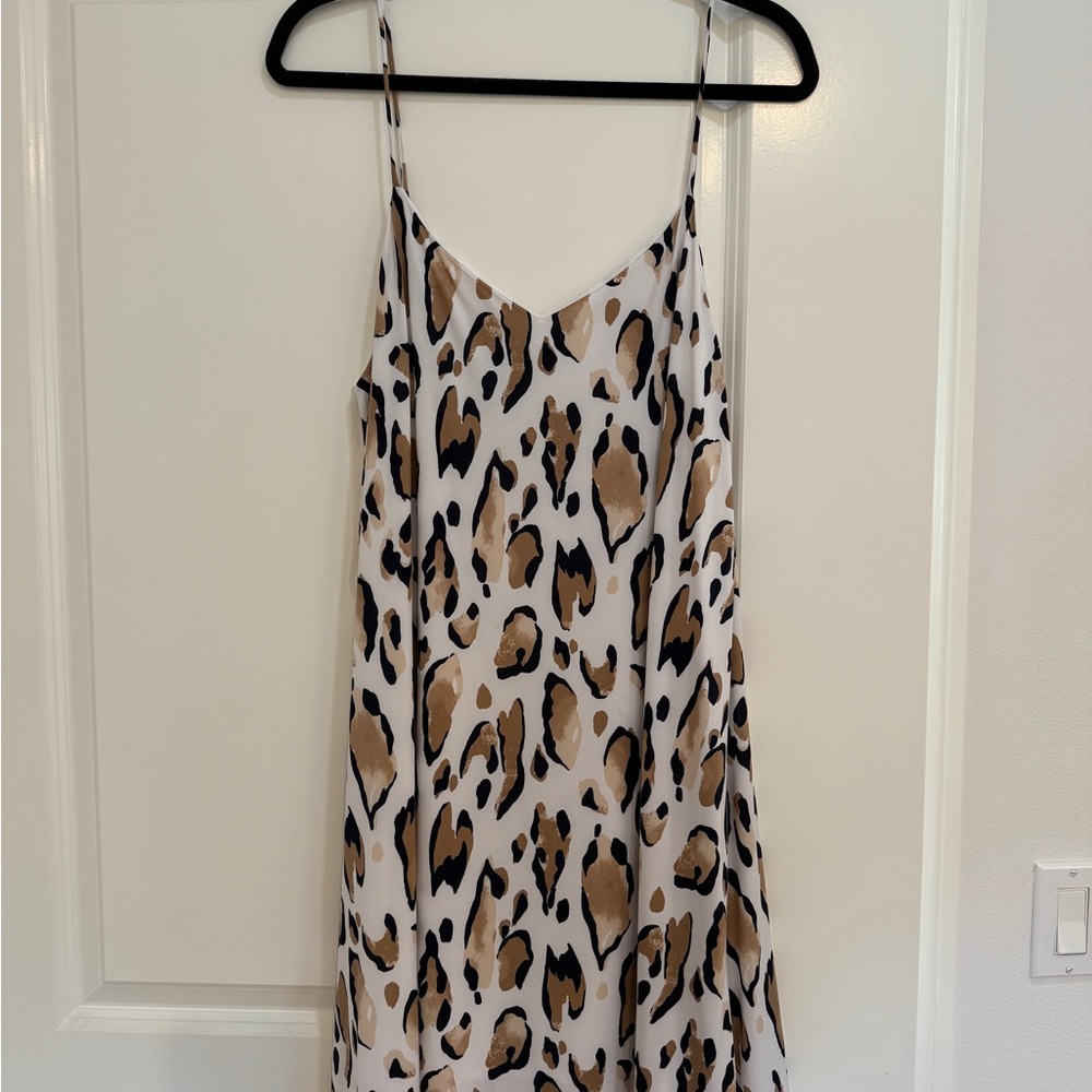 Leopard Print Slip Dress
